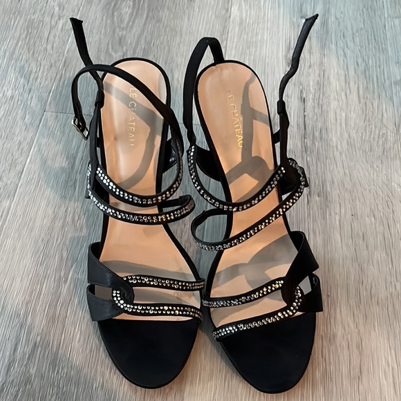 Black Sparkle High Heels - Picture 2 of 4